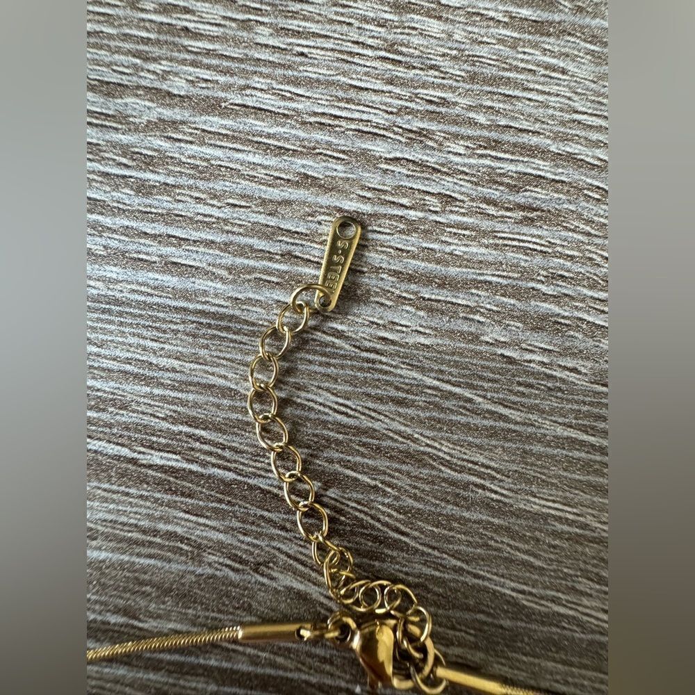 Gold rose Necklace N839 - Picture 5 of 6